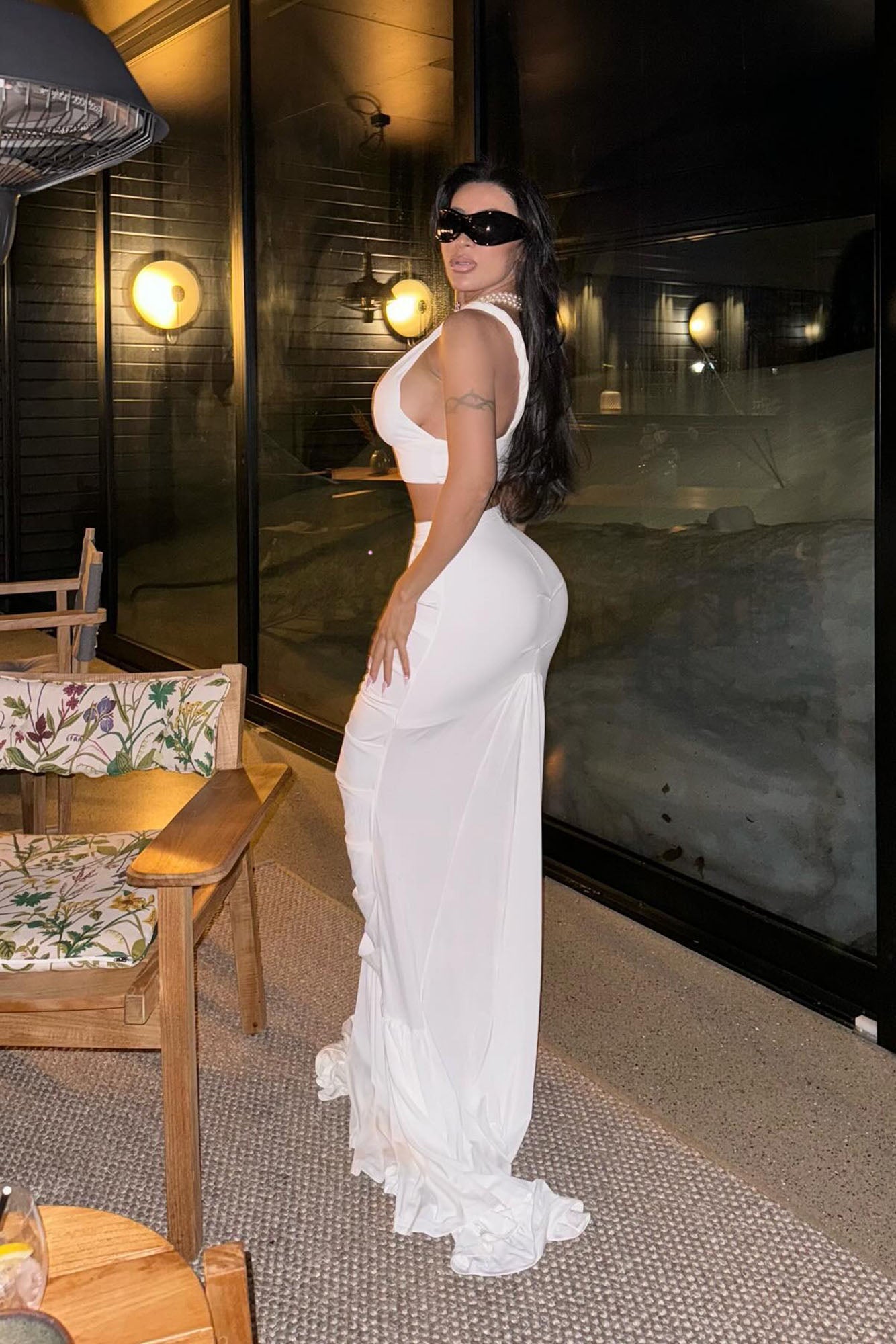 Marilyn Skirt Set - White - Image 4