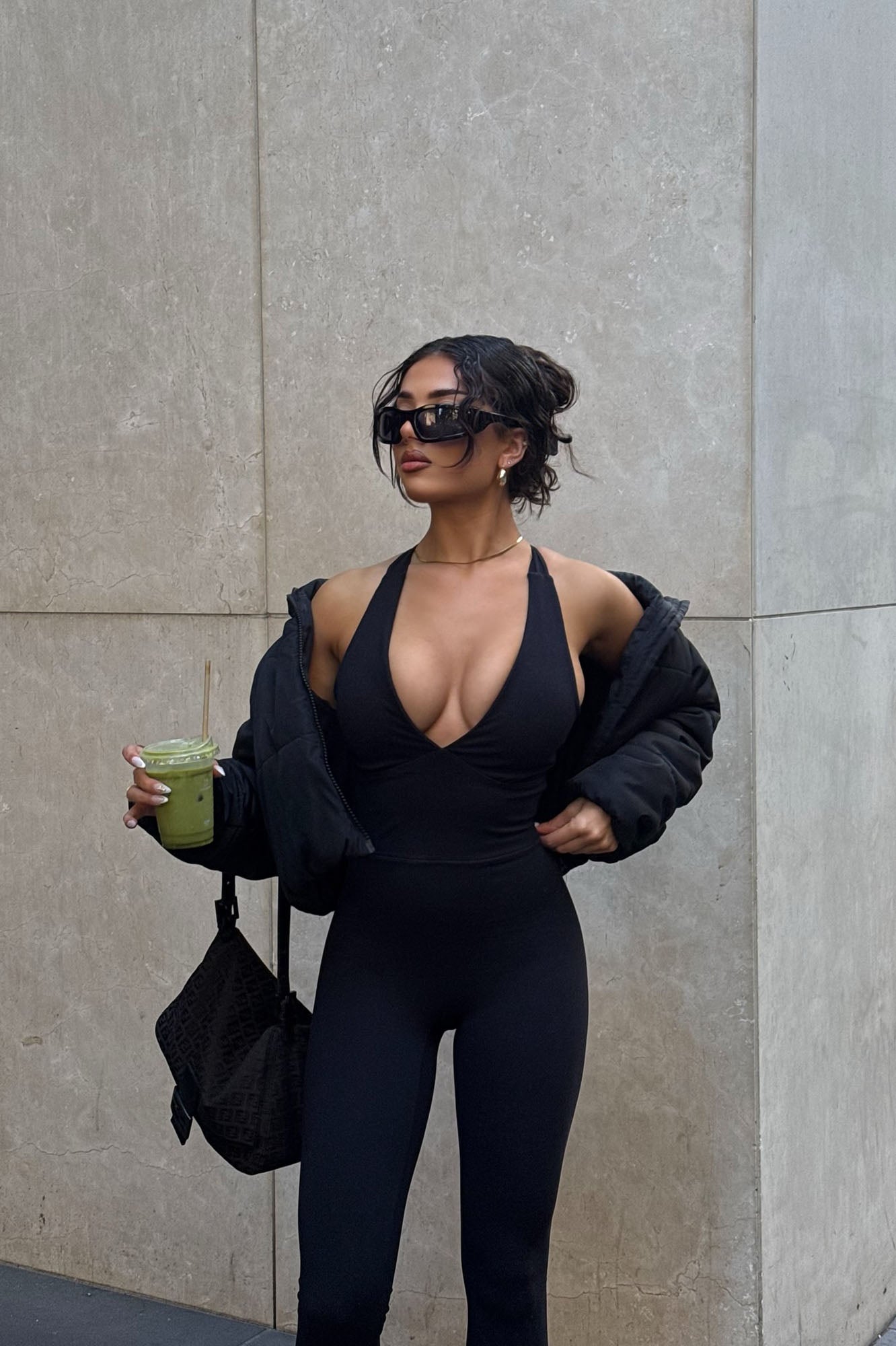 Last Flow Super Soft Active Jumpsuit - Black - Image 5