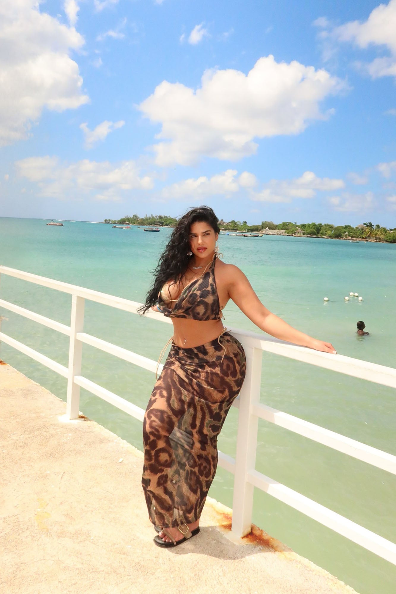 Living Wild Mesh Skirt Set - Leopard - Image 6