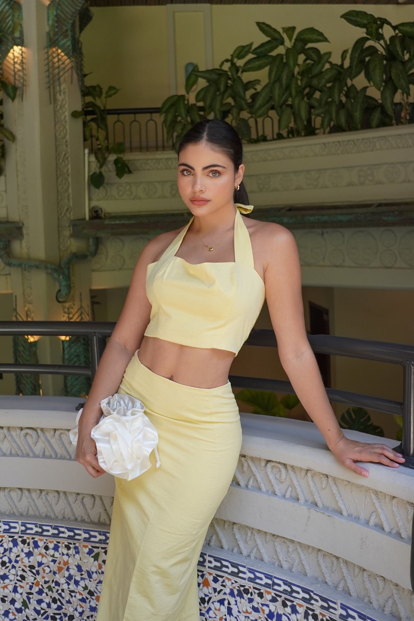 Sweet Life Linen Skirt Set - Yellow - Image 4