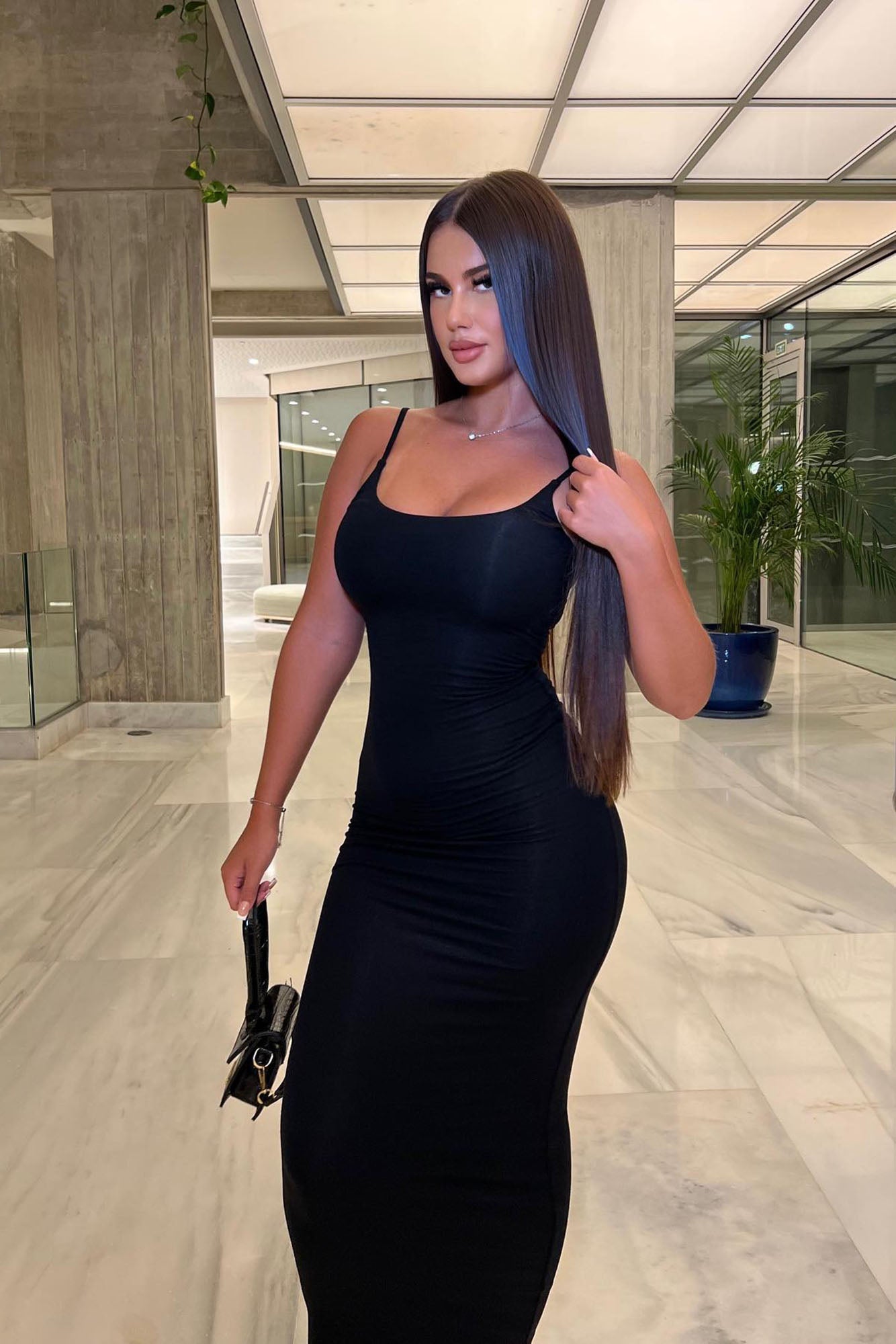 Ajay Maxi Dress - Black - Image 6