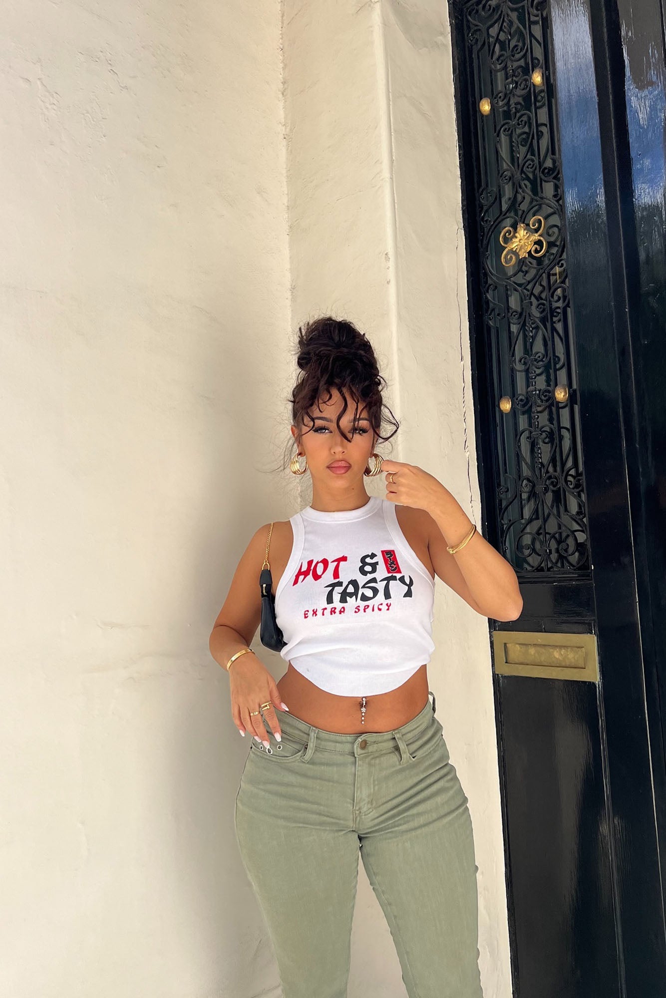 Hot And Tasty Tank Top - White - Image 4