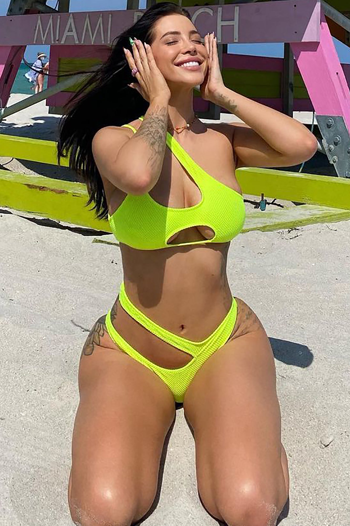 Brighter Under The Sun Bikini - Neon Yellow - Image 5