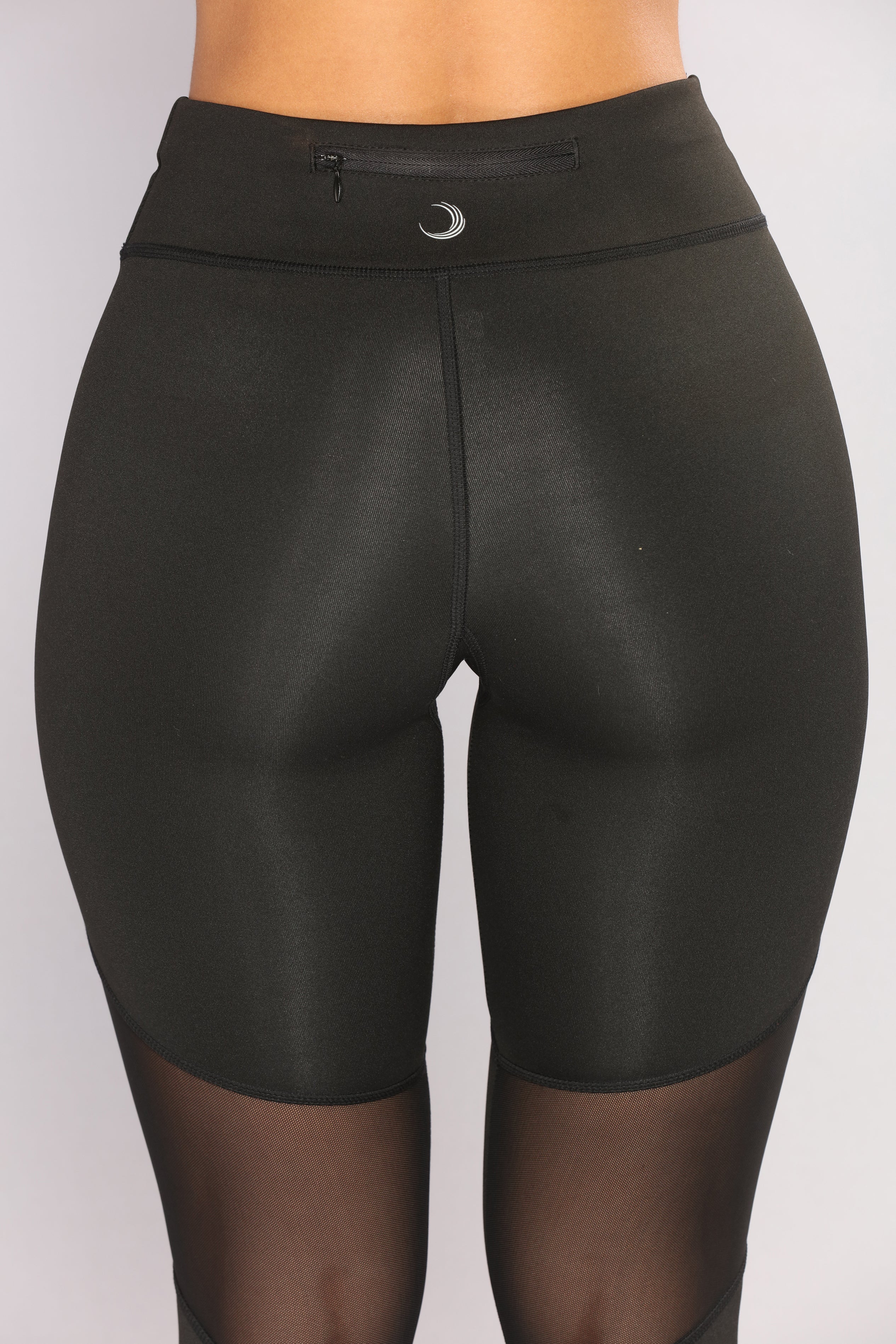Mesh It Up Active Leggings - Black - Image 7