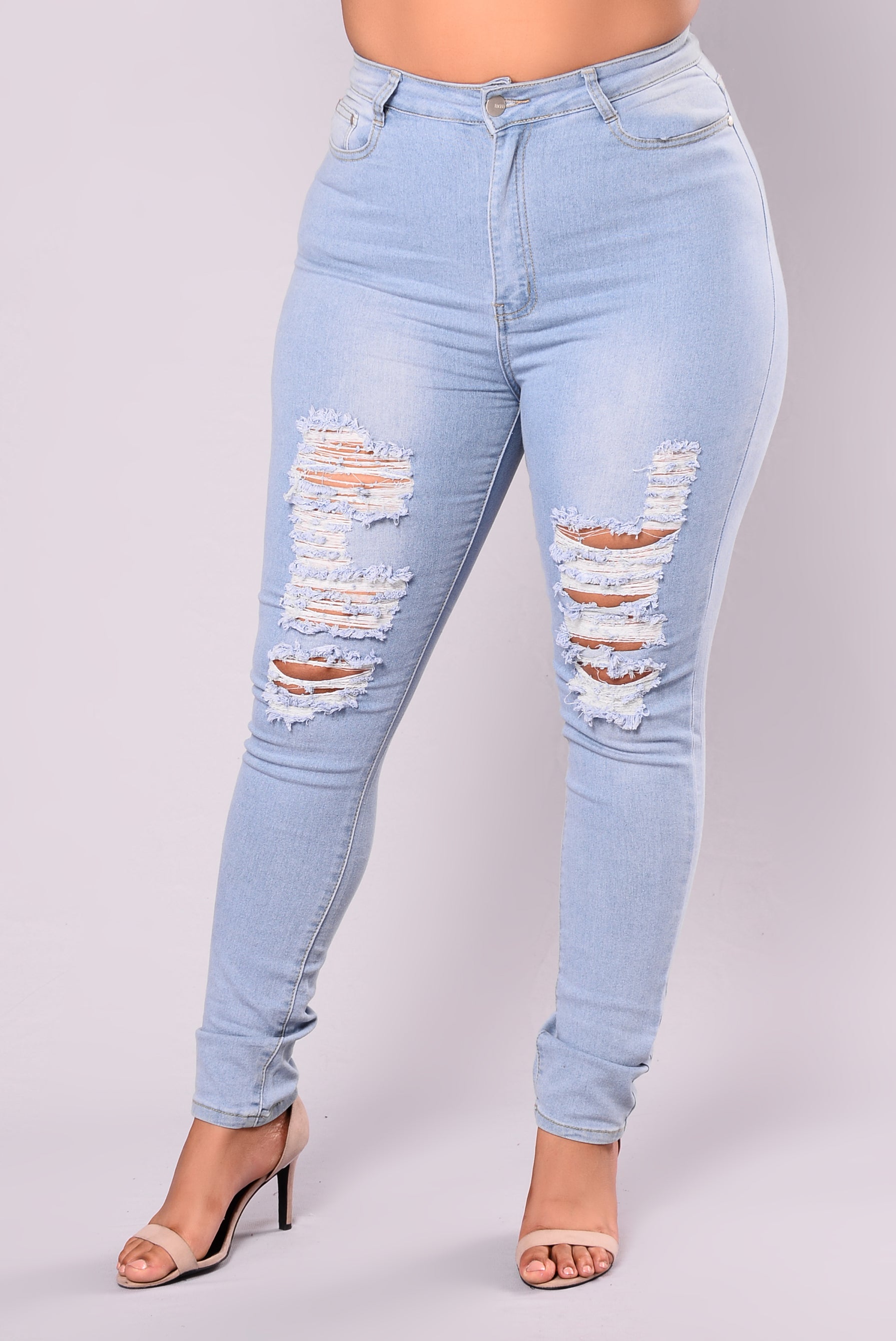 Drive To The Ocean Jeans - Light Blue Wash - Image 6
