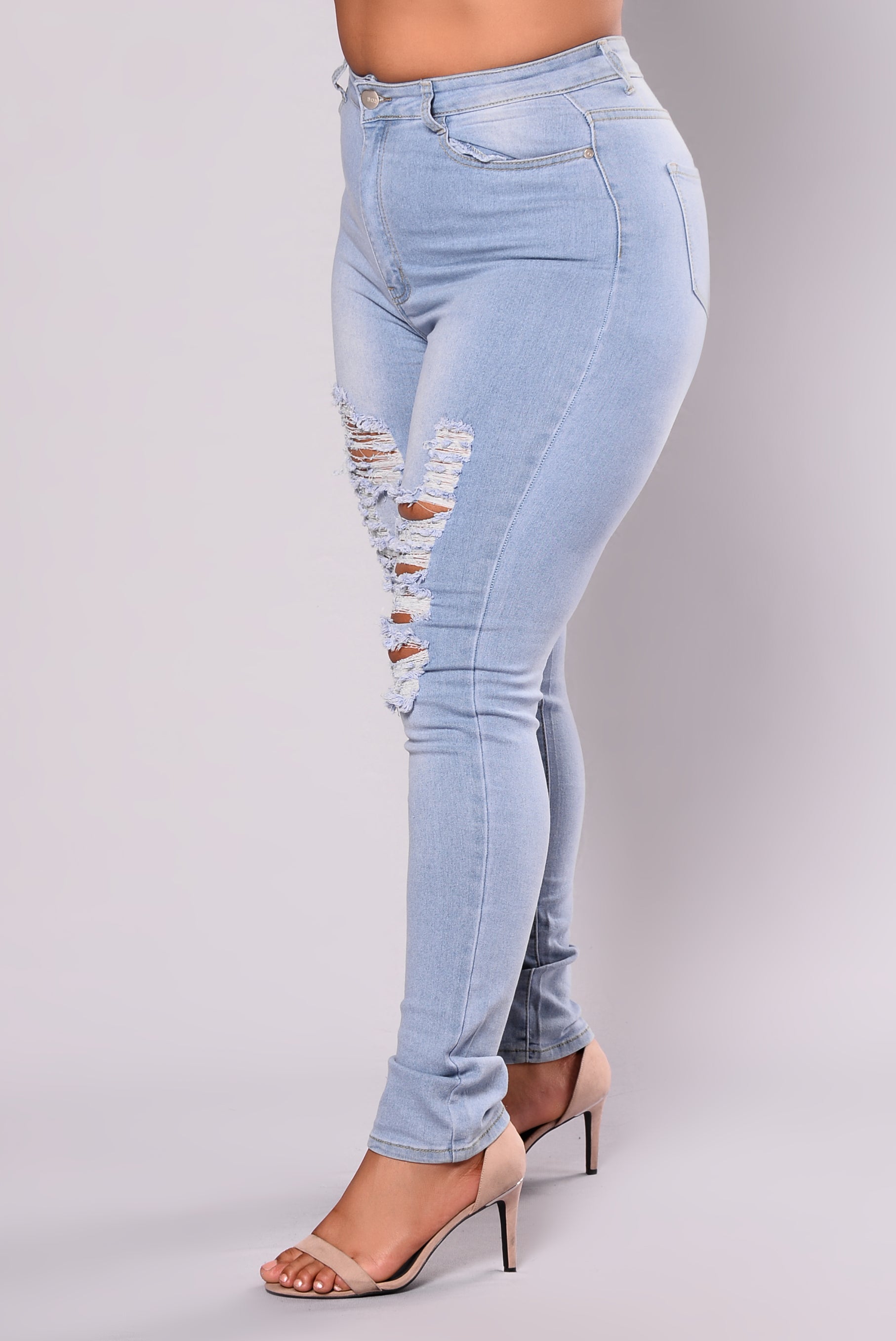 Drive To The Ocean Jeans - Light Blue Wash - Image 9