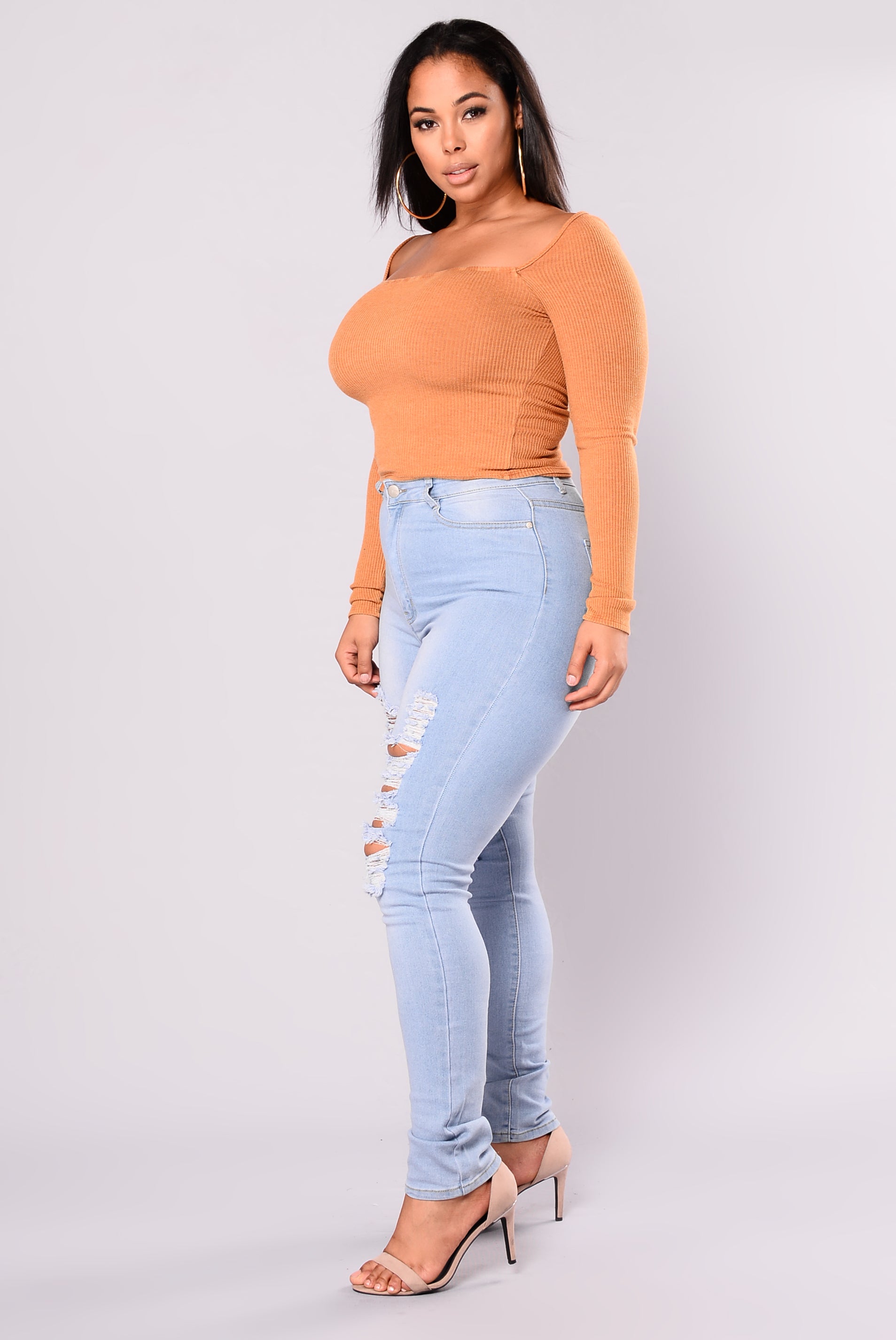 Drive To The Ocean Jeans - Light Blue Wash - Image 7