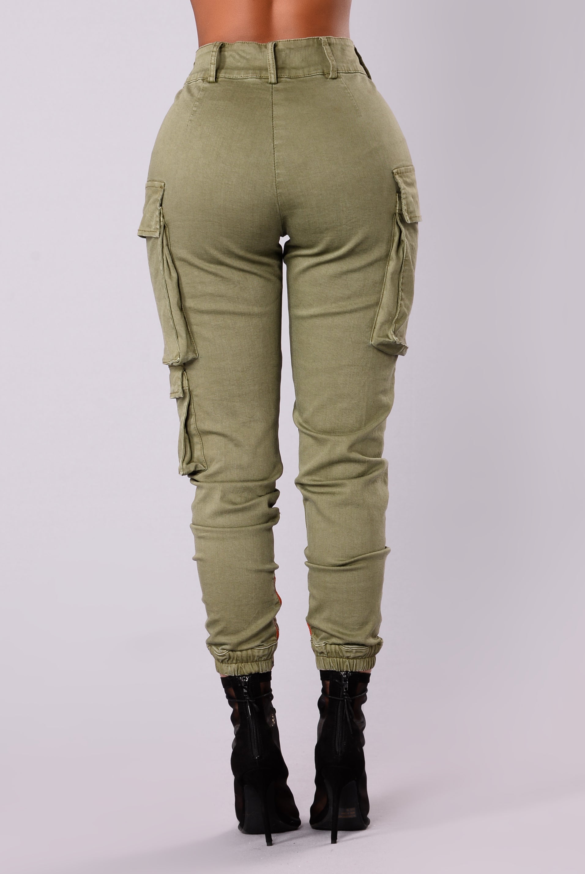 Kalley Cargo Pants - Olive - Image 6