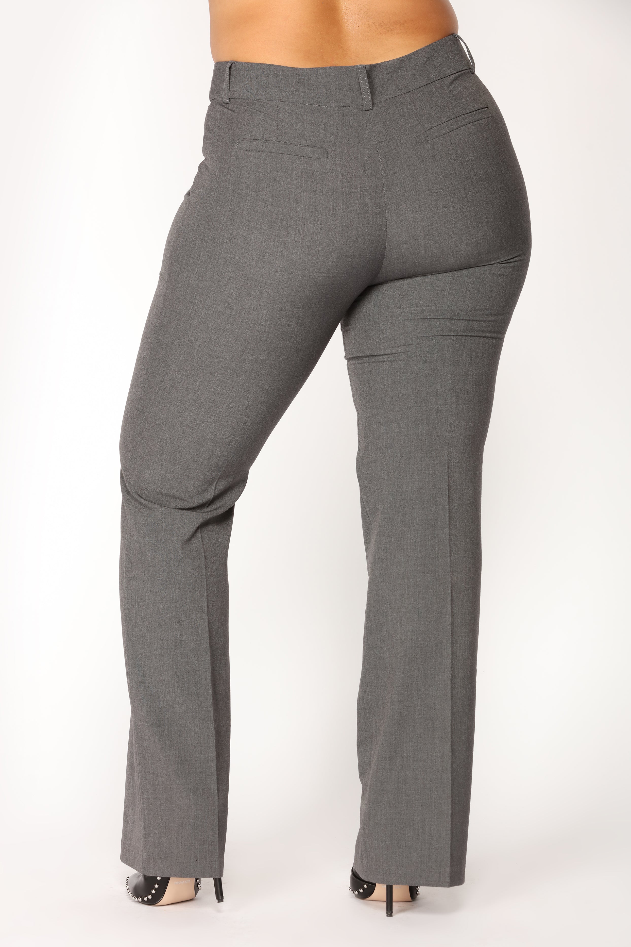 Tasha Dressy High Rise Pants - Charcoal - Image 11