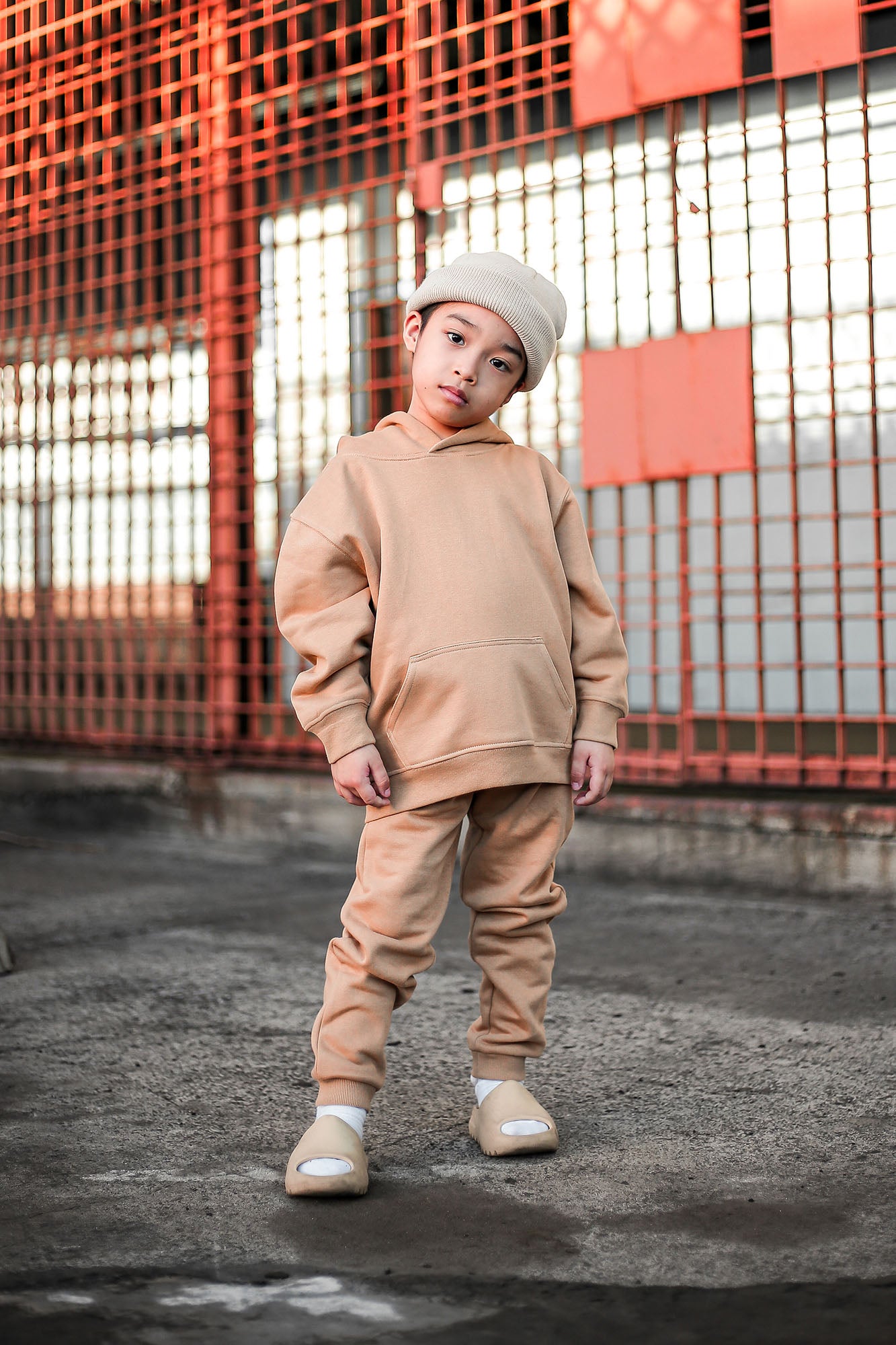 Mini Stole Your Toys Oversized Hoodie - Nude - Image 3