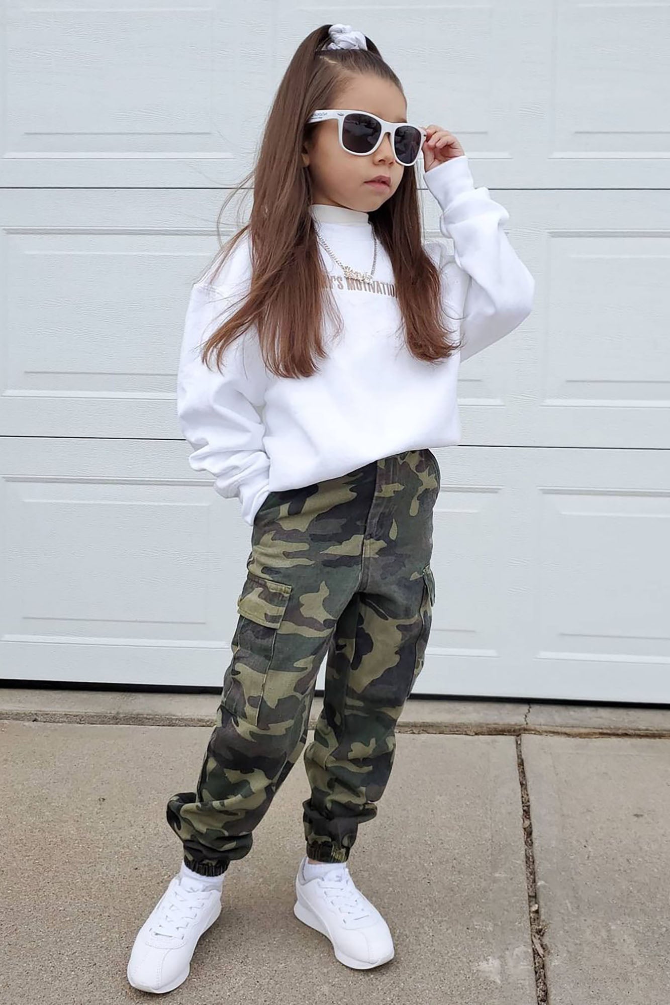 Mini Cadet Kim Oversized Camo Pants - Camouflage - Image 4