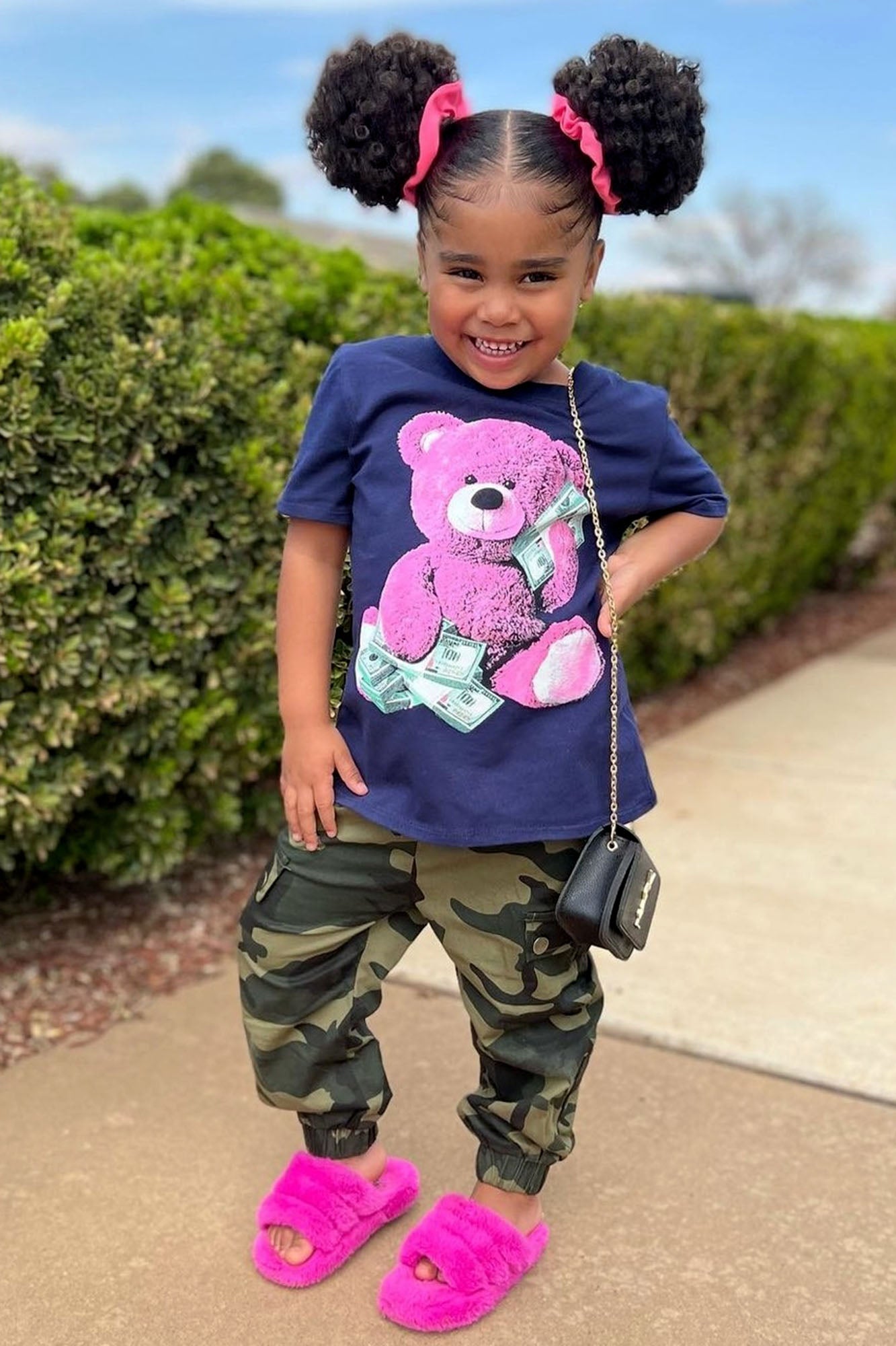 Mini Cadet Kim Oversized Camo Pants - Camouflage - Image 3