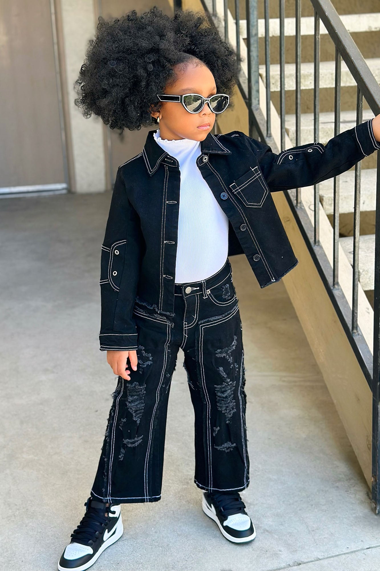 Mini Jackie Has It all Denim Jeans - Black - Image 3