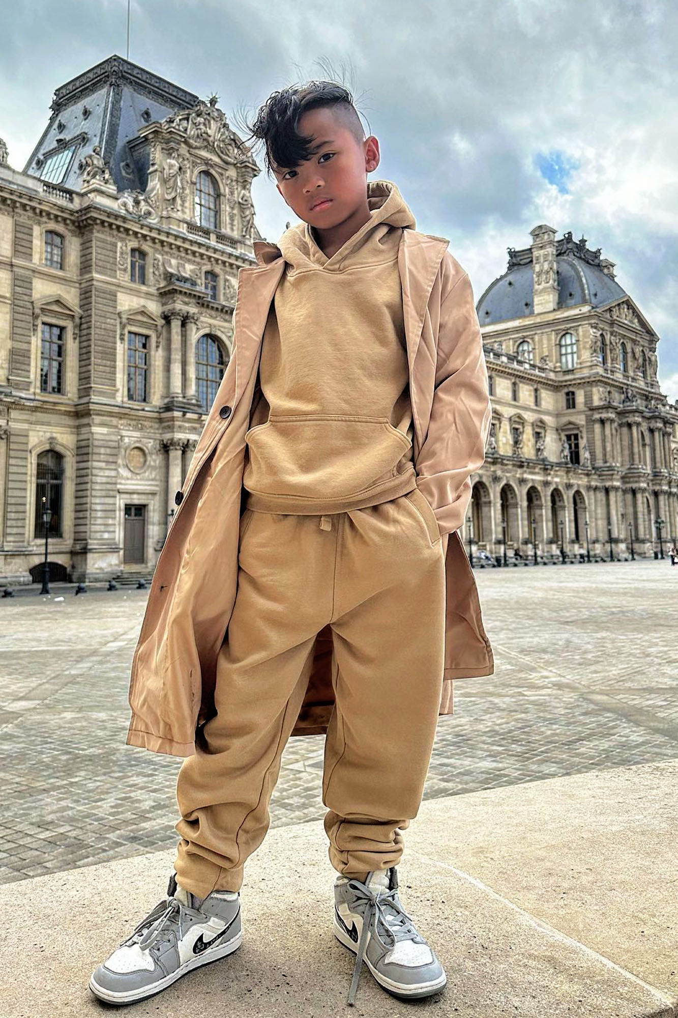 Mini Stole Your Toys Oversized Jogger - Nude - Image 6