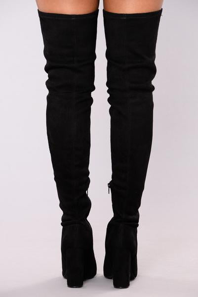 Carmella OTK Boot - Black - Image 4