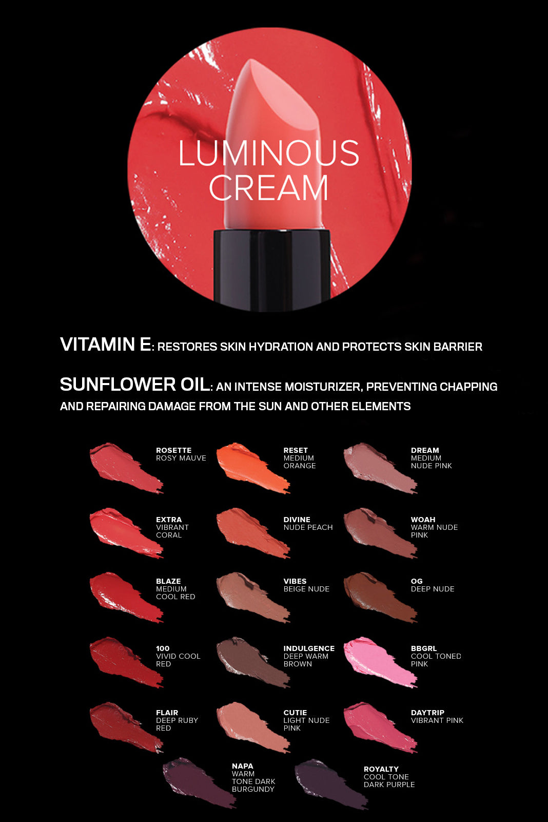NOVABEAUTY Perfect Pout Luminous Cream Lipstick - Rosette - Image 6