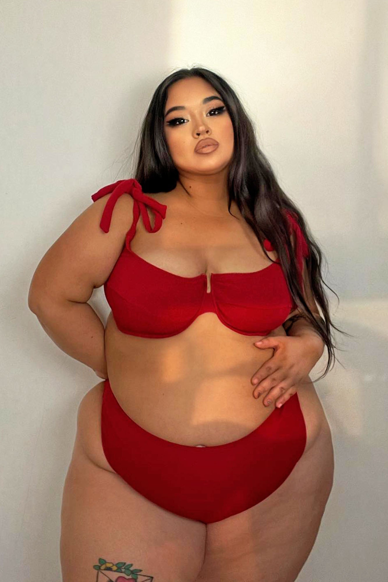 Relaxing All Summer Underwire 2 Piece Bikini - Red - Image 5