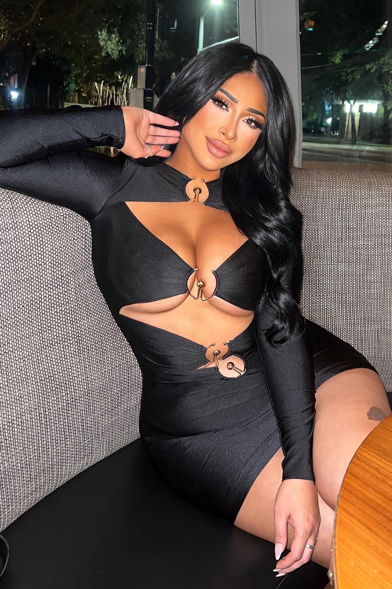 Say Nothing Mini Dress - Black - Image 5