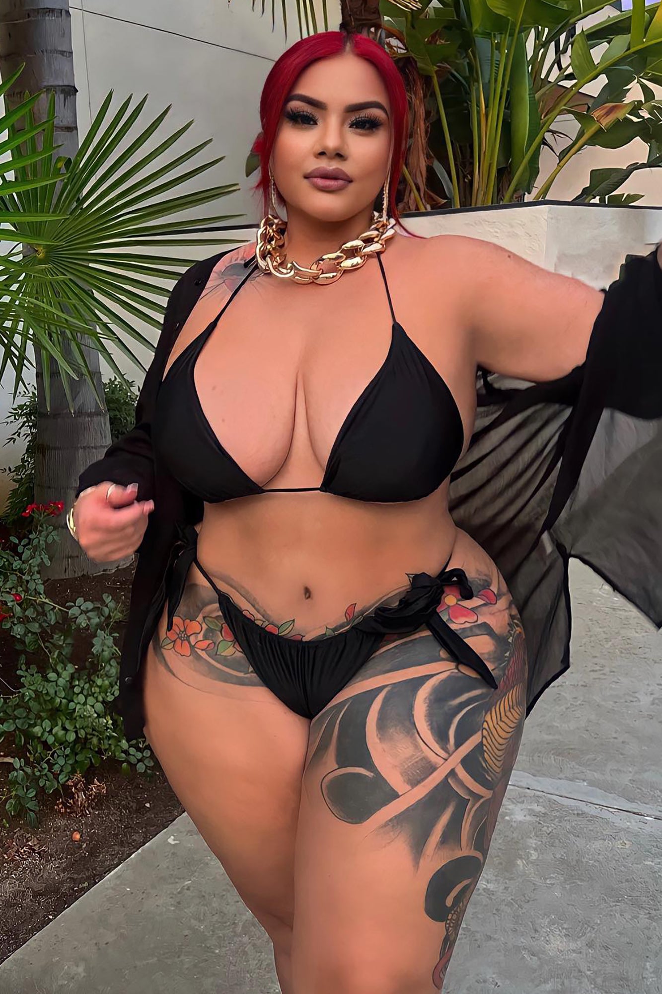 Summer On The Coast 2 Piece Swimsuit - Black - Image 7