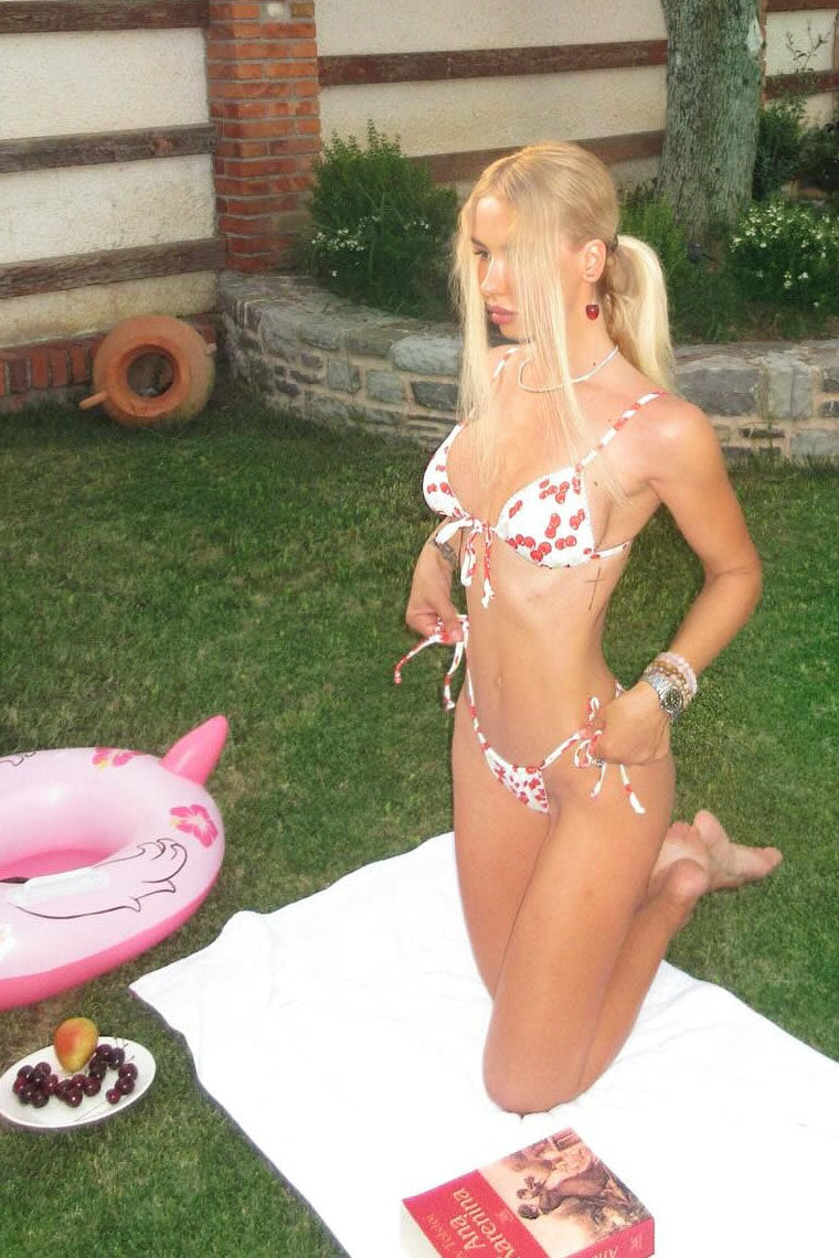 Sweet Cherry 2 Piece Bikini - White/combo - Image 4