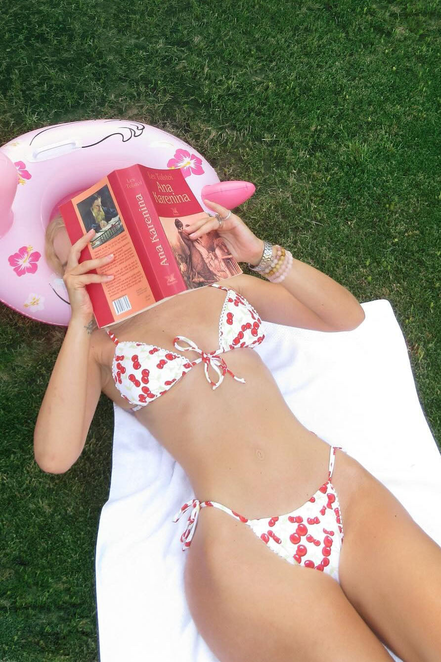 Sweet Cherry 2 Piece Bikini - White/combo - Image 5