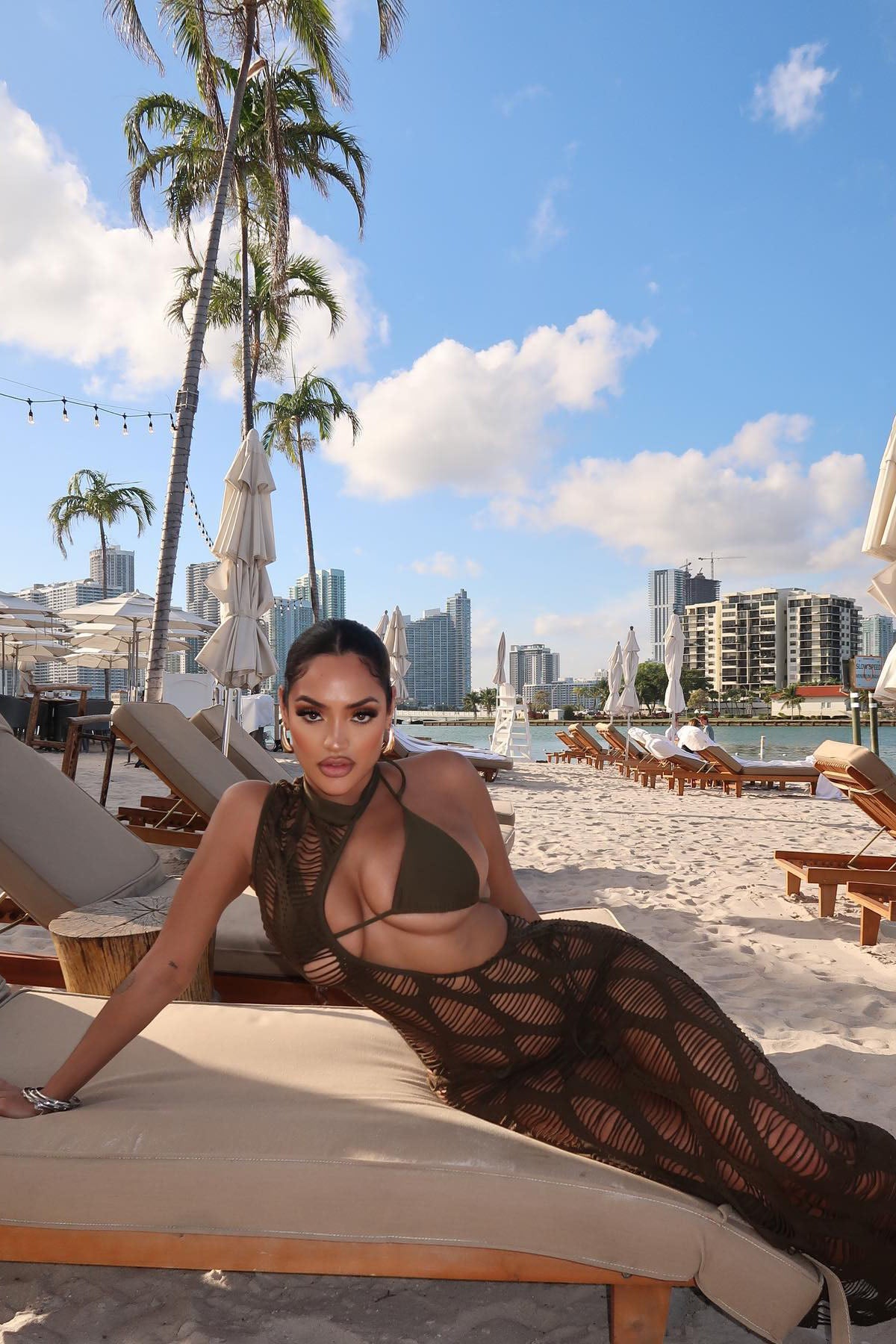 Toes In The Sand 3 Piece Bikini Set - Olive - Image 3