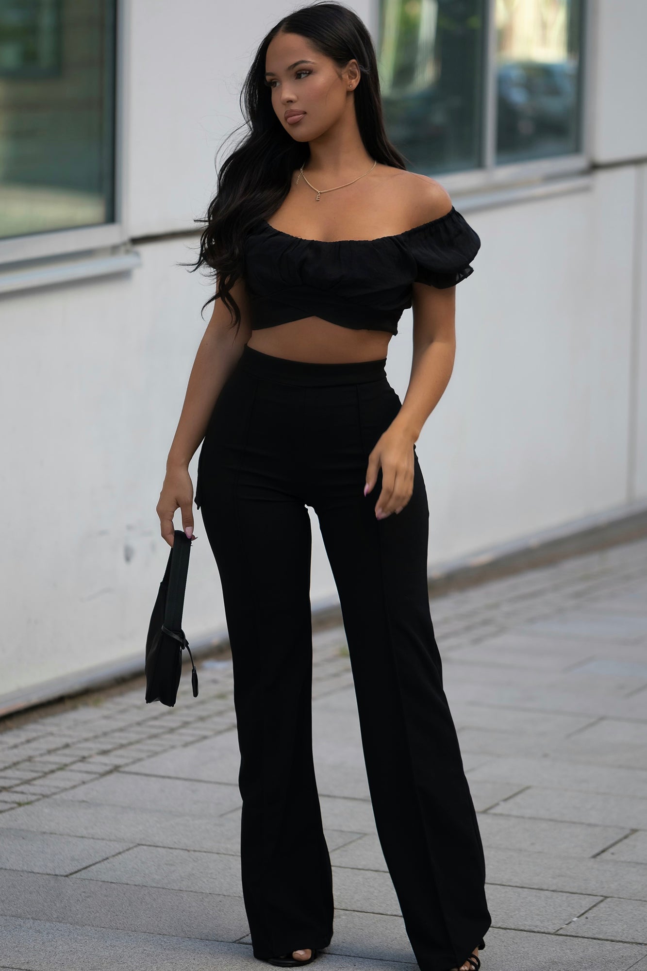 Victoria High Waisted Dress Pants - Black - Image 4