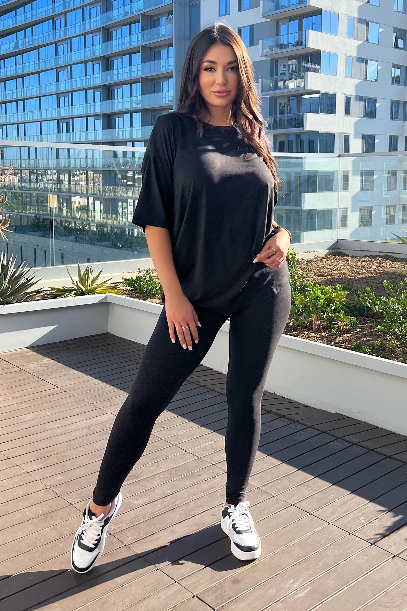 Weekend Vibes Legging Set - Black - Image 6
