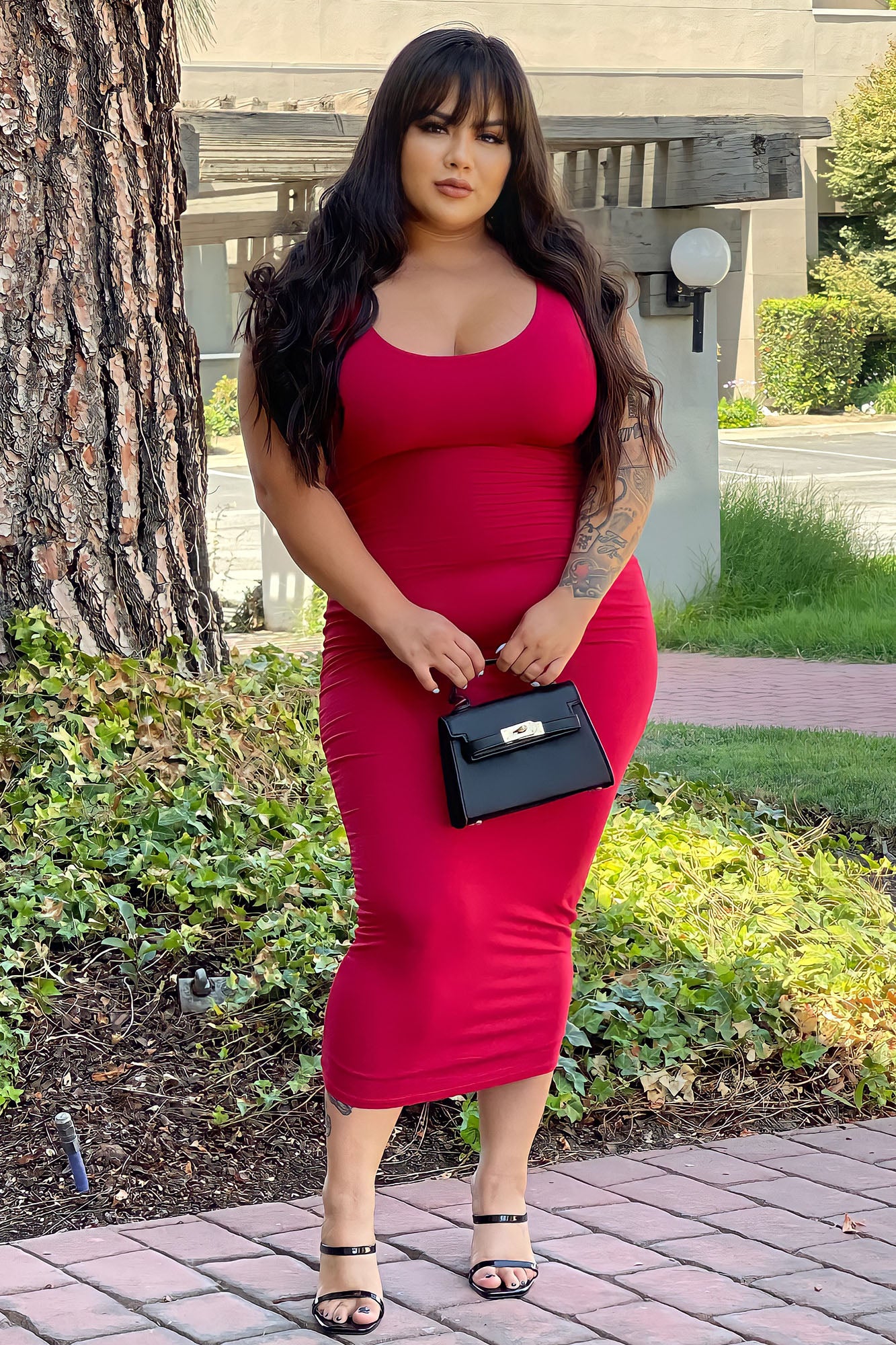 Your Needs Met Dress - Red - Image 7